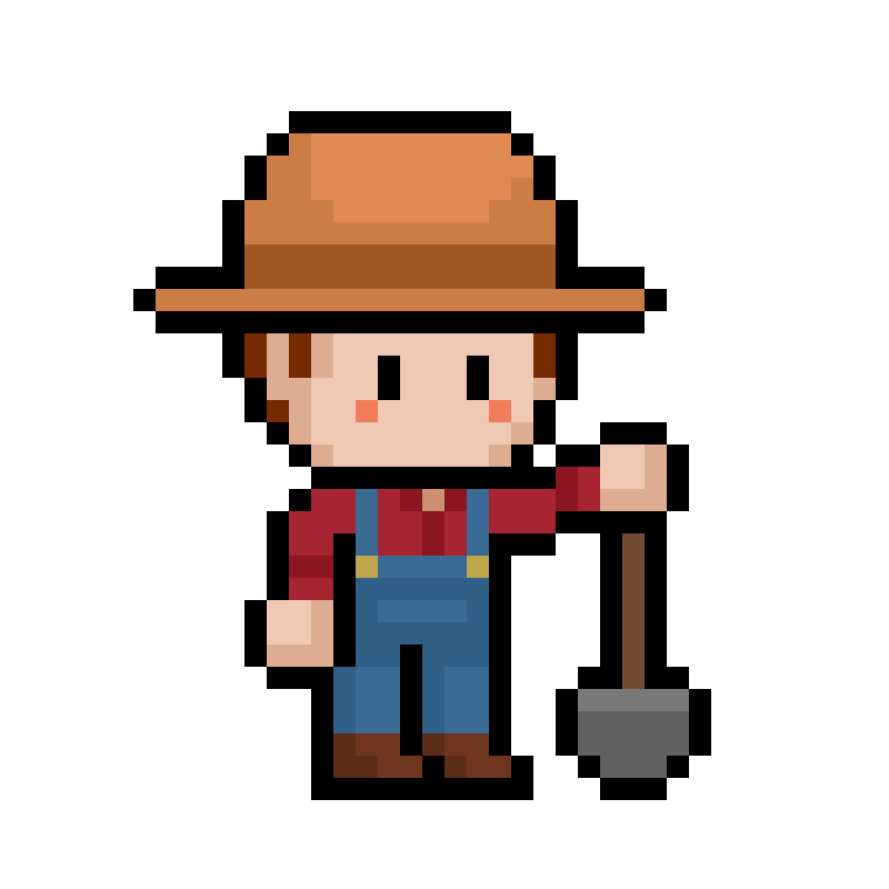 삽을 든 픽셀 농부 EasyFarmer